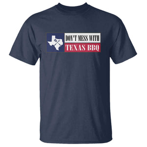 Don't Mess With Texas BBQ T Shirt Texan Flag Grilling Pitmaster TS09 Navy Print Your Wear