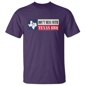 Don't Mess With Texas BBQ T Shirt Texan Flag Grilling Pitmaster TS09 Purple Print Your Wear