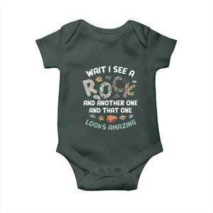 Rock Collector Baby Onesie Wait I See A Rock Geologist TS09 Print Your Wear