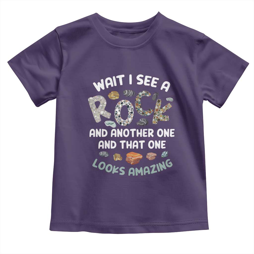 Rock Collector Toddler T Shirt Wait I See A Rock Geologist TS09 Purple Print Your Wear