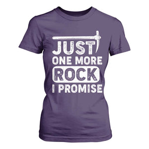 Rock Collector T Shirt For Women Just One More Rock I Promise TS09 Purple Print Your Wear