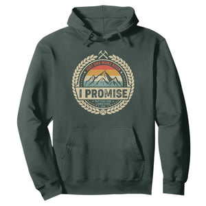 Geologist Hoodie Just One More Rock I Promise Rock Collector TS09 Dark Forest Green Print Your Wear
