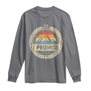 Geologist Long Sleeve Shirt Just One More Rock I Promise Rock Collector TS09 Charcoal Print Your Wear