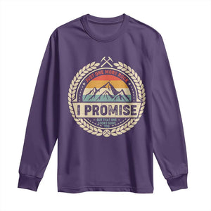 Geologist Long Sleeve Shirt Just One More Rock I Promise Rock Collector TS09 Purple Print Your Wear