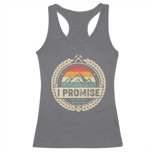 Geologist Racerback Tank Top Just One More Rock I Promise Rock Collector TS09 Charcoal Print Your Wear