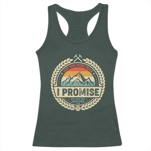 Geologist Racerback Tank Top Just One More Rock I Promise Rock Collector TS09 Dark Forest Green Print Your Wear