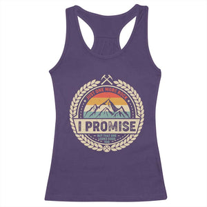 Geologist Racerback Tank Top Just One More Rock I Promise Rock Collector TS09 Purple Print Your Wear