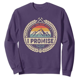 Geologist Sweatshirt Just One More Rock I Promise Rock Collector TS09 Purple Print Your Wear