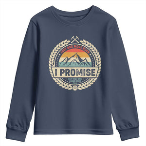 Geologist Youth Sweatshirt Just One More Rock I Promise Rock Collector TS09 Navy Print Your Wear