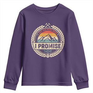 Geologist Youth Sweatshirt Just One More Rock I Promise Rock Collector TS09 Purple Print Your Wear