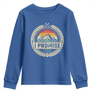 Geologist Youth Sweatshirt Just One More Rock I Promise Rock Collector TS09 Royal Blue Print Your Wear