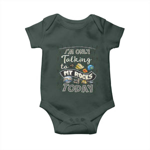 Geologist Baby Onesie I'm Only Taling To My Rocks Today TS09 Print Your Wear