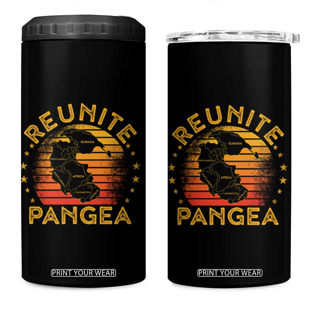 Funny Geologist Reunite Pangaea 4 in 1 Can Cooler Tumbler TS09 One Size: 16 oz Black Print Your Wear