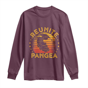 Funny Geologist Reunite Pangaea Long Sleeve Shirt TS09 Maroon Print Your Wear