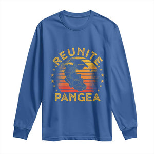 Funny Geologist Reunite Pangaea Long Sleeve Shirt TS09 Royal Blue Print Your Wear
