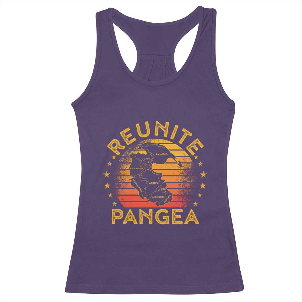 Funny Geologist Reunite Pangaea Racerback Tank Top TS09 Purple Print Your Wear