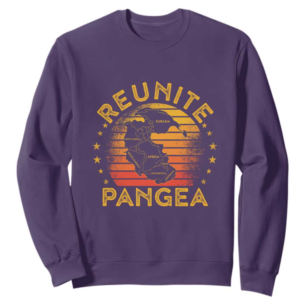 Funny Geologist Reunite Pangaea Sweatshirt TS09 Purple Print Your Wear