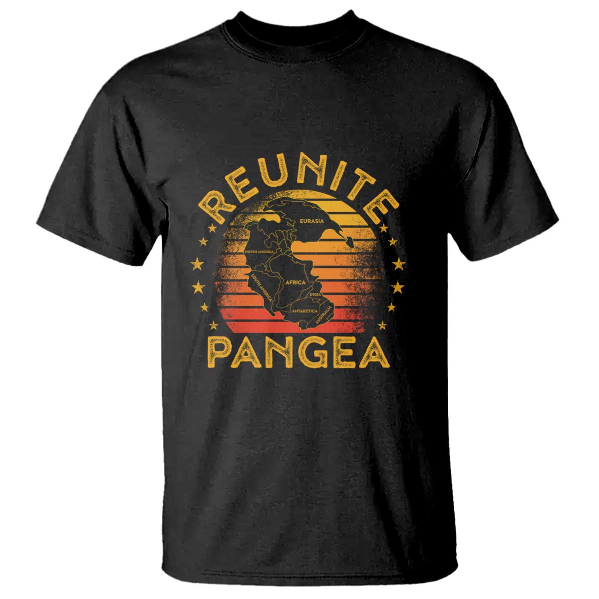 Funny Geologist Reunite Pangaea T Shirt TS09 Black Print Your Wear