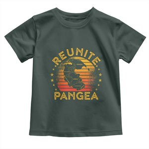 Funny Geologist Reunite Pangaea Toddler T Shirt TS09 Dark Forest Green Print Your Wear