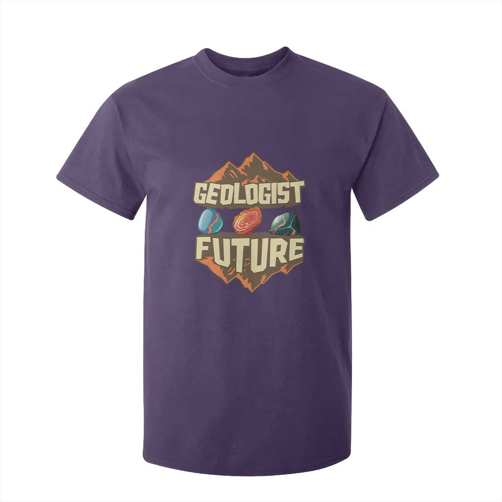 Future Geologist T Shirt For Kid Geology Student Earth Science TS09 Purple Print Your Wear