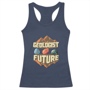 Future Geologist Racerback Tank Top Geology Student Earth Science TS09 Navy Print Your Wear