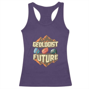 Future Geologist Racerback Tank Top Geology Student Earth Science TS09 Purple Print Your Wear