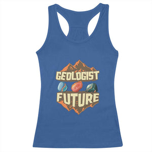Future Geologist Racerback Tank Top Geology Student Earth Science TS09 Royal Blue Print Your Wear