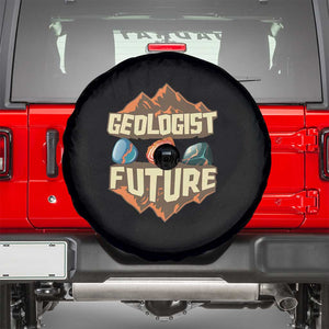 Future Geologist Spare Tire Cover Geology Student Earth Science TS09 Black Print Your Wear