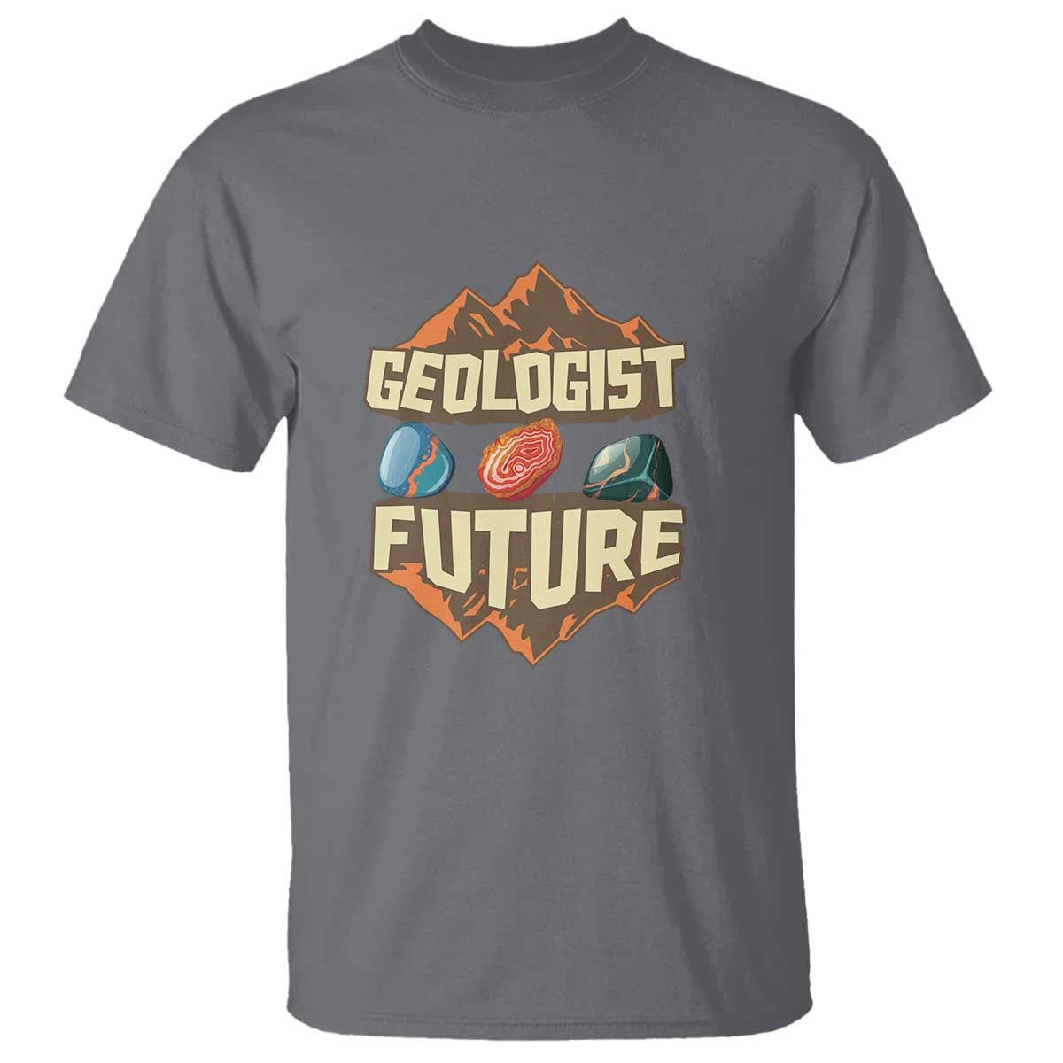 Future Geologist T Shirt Geology Student Earth Science TS09 Charcoal Print Your Wear