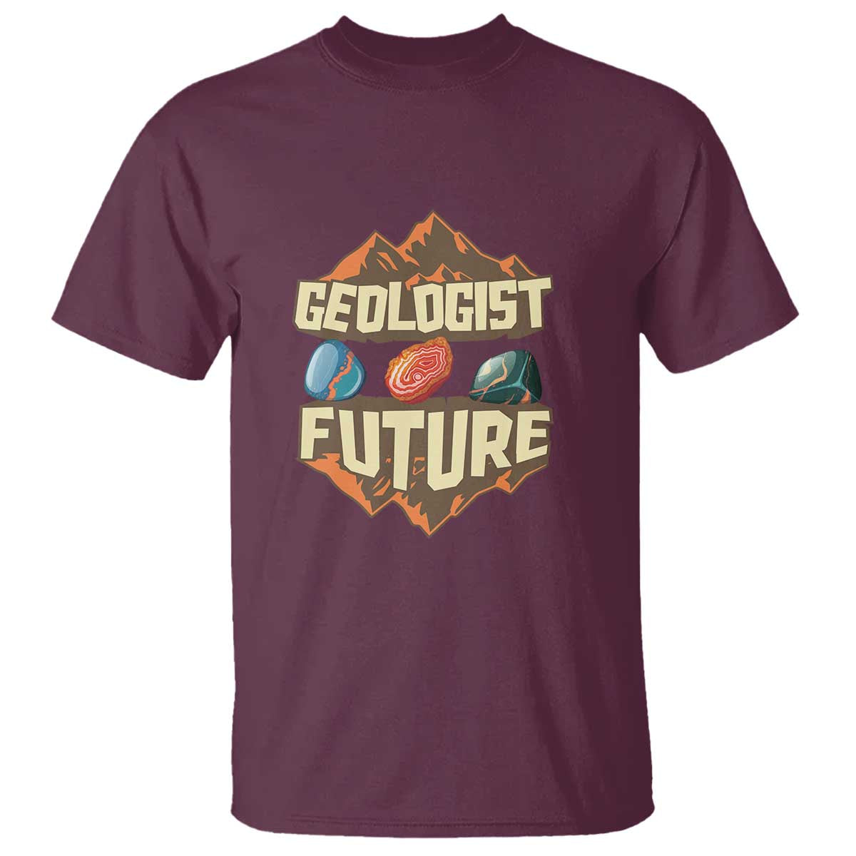 Future Geologist T Shirt Geology Student Earth Science TS09 Maroon Print Your Wear