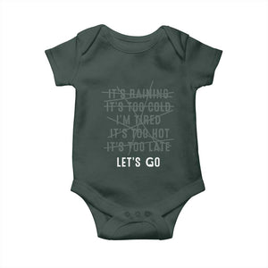 Gymer Baby Onesie Let's Go Gym No Reasons Fitness Motivation TS09 Print Your Wear