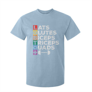 LGBTQ Gymer T Shirt For Kid Lats Glutes Biceps Triceps Quads TS09 Light Blue Print Your Wear