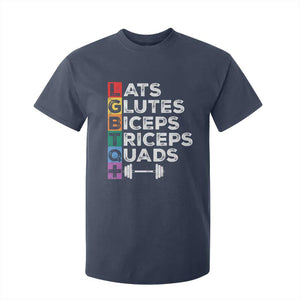 LGBTQ Gymer T Shirt For Kid Lats Glutes Biceps Triceps Quads TS09 Navy Print Your Wear