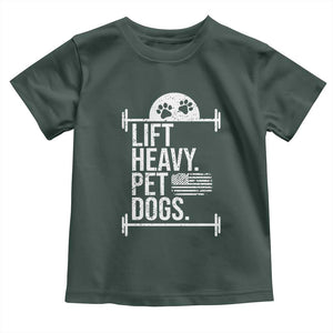 Gymer Dog Lover Baby Shirt Lift Heavy Pet Dogs TS09 Dark Forest Green Print Your Wear