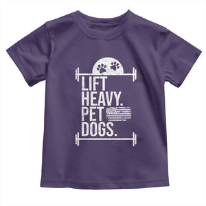 Gymer Dog Lover Baby Shirt Lift Heavy Pet Dogs TS09 Purple Print Your Wear