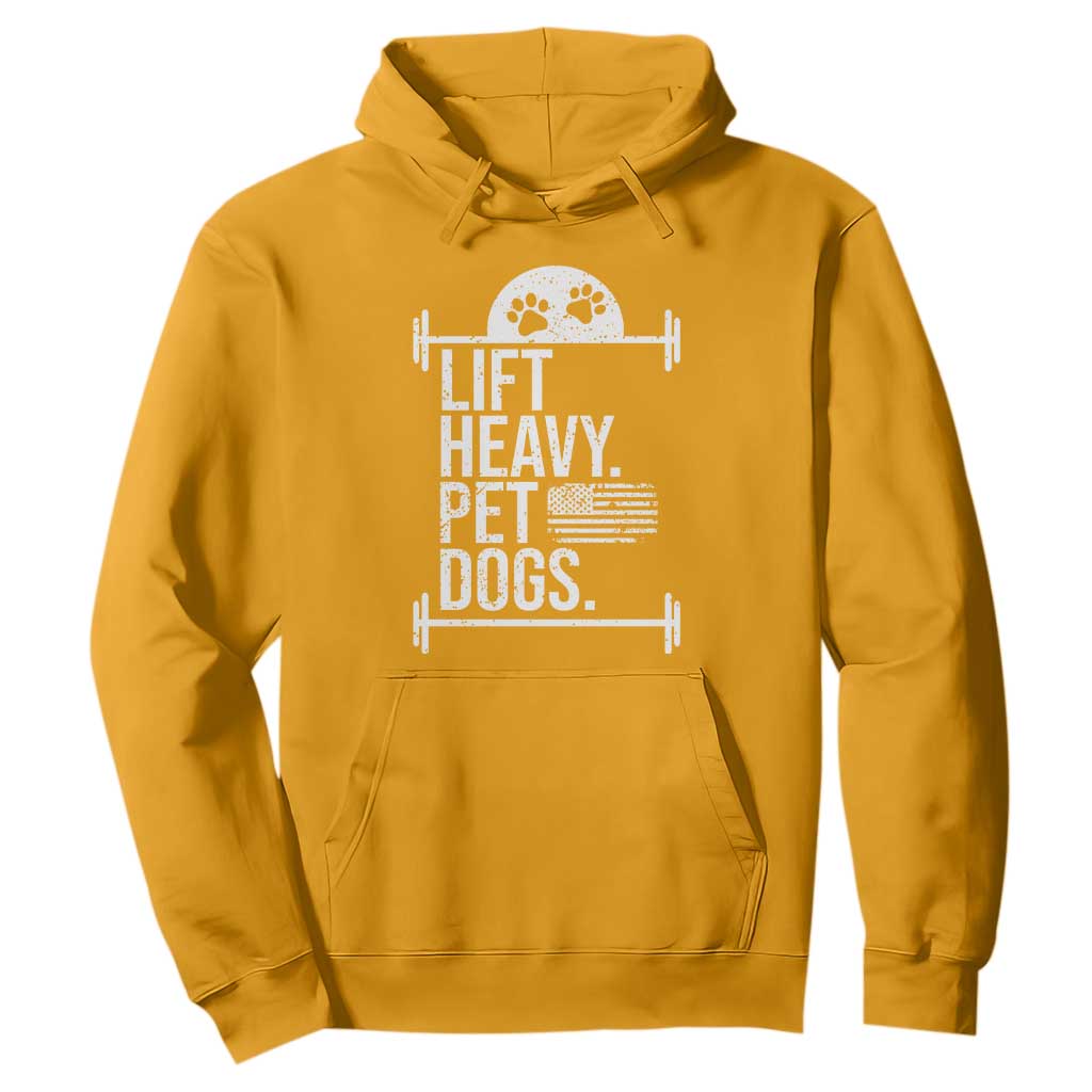Gymer Dog Lover Hoodie Lift Heavy Pet Dogs TS09 Gold Print Your Wear