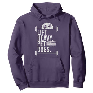 Gymer Dog Lover Hoodie Lift Heavy Pet Dogs TS09 Purple Print Your Wear