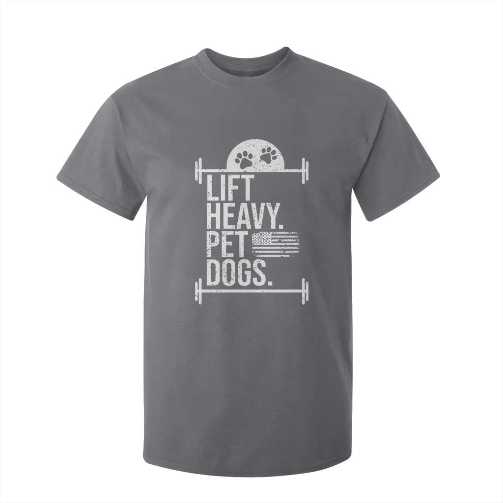 Gymer Dog Lover T Shirt For Kid Lift Heavy Pet Dogs TS09 Charcoal Print Your Wear