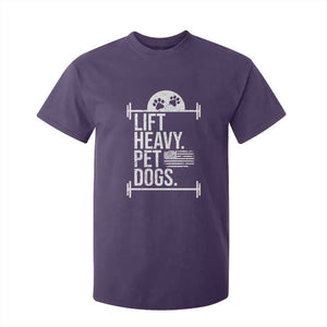 Gymer Dog Lover T Shirt For Kid Lift Heavy Pet Dogs TS09 Purple Print Your Wear