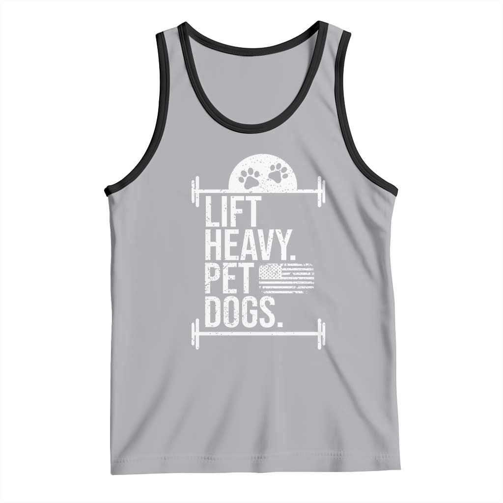 Gymer Dog Lover Tank Top Lift Heavy Pet Dogs TS09 Athletic Heather Black Print Your Wear