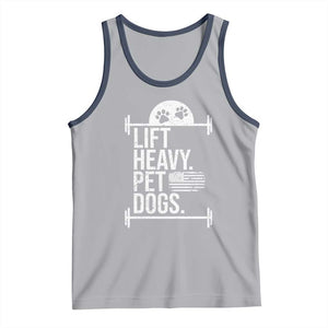 Gymer Dog Lover Tank Top Lift Heavy Pet Dogs TS09 Athletic Heather Navy Print Your Wear