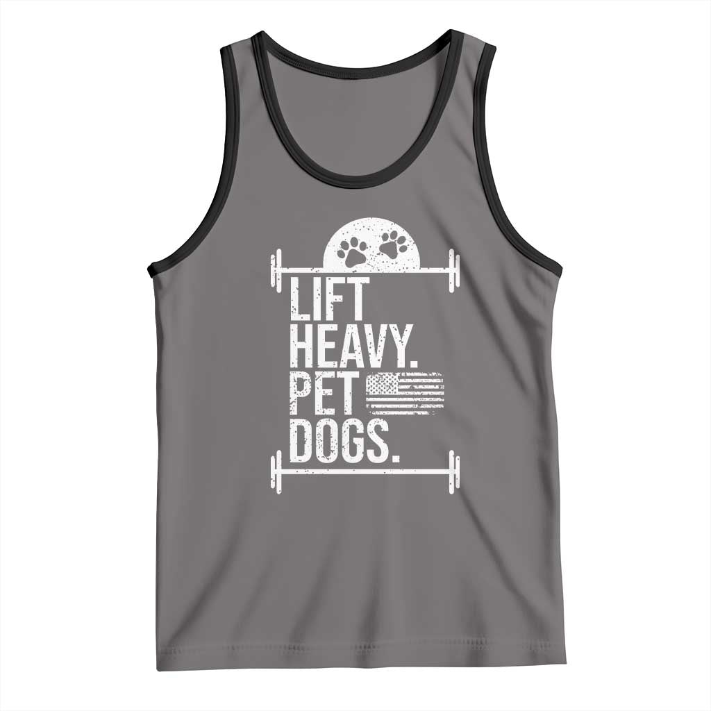 Gymer Dog Lover Tank Top Lift Heavy Pet Dogs TS09 Deep Heather Black Print Your Wear