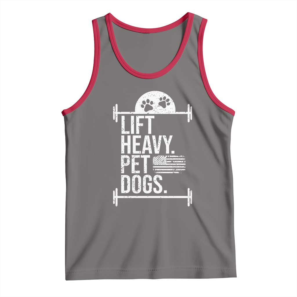 Gymer Dog Lover Tank Top Lift Heavy Pet Dogs TS09 Deep Heather Red Print Your Wear