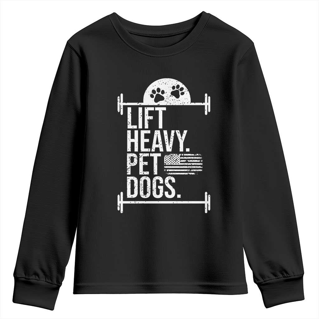 Gymer Dog Lover Youth Sweatshirt Lift Heavy Pet Dogs TS09 Black Print Your Wear