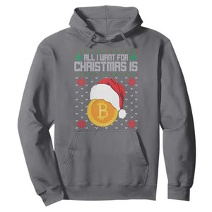 Funny All I Want For Christmas Is Bitcoin Hoodie TS09 Charcoal Print Your Wear
