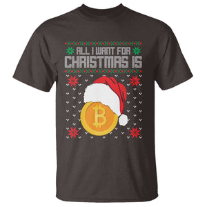 Funny All I Want For Christmas Is Bitcoin T Shirt TS09 Dark Chocolate Print Your Wear