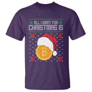 Funny All I Want For Christmas Is Bitcoin T Shirt TS09 Purple Print Your Wear