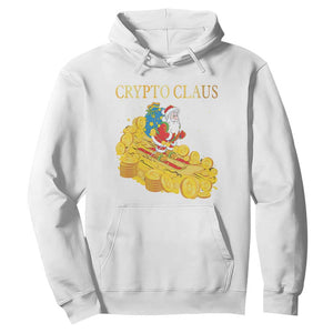 Funny Christmas Bitcoin Crypto Claus Hoodie TS09 White Print Your Wear