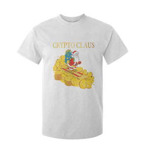 Funny Christmas Bitcoin Crypto Claus T Shirt For Kid TS09 White Print Your Wear