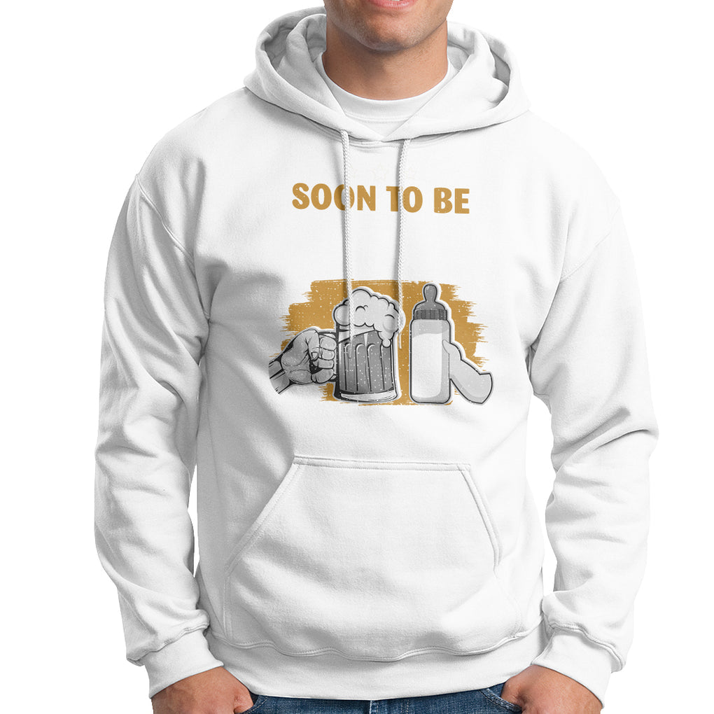 Soon to be Pops 2024 New Daddy Announcement Hoodie TS09 White Printyourwear